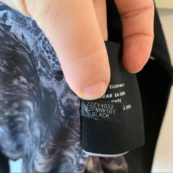 Black faux fur asymmetric moto jacket style wool winter coat overcoat - Picture 8 of 11